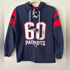 NFL Tram‎ Apparel New England Patriots Sweatshirt Hoodie S EST. 1960 logo